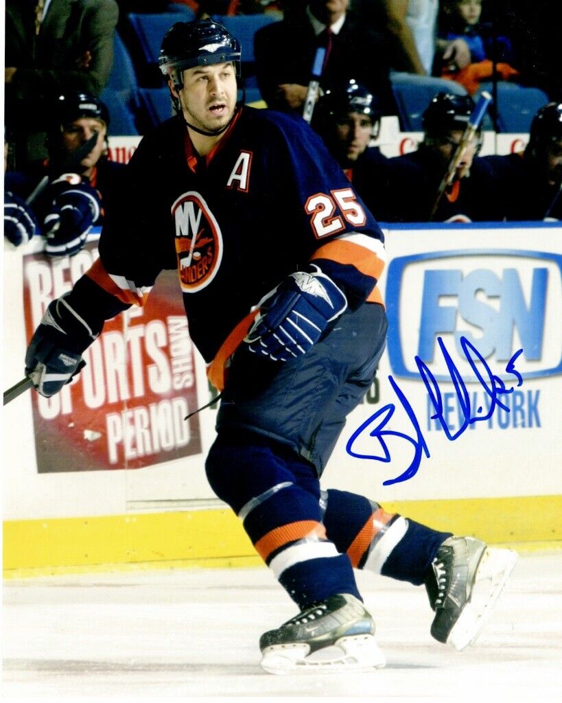 Brad Lukowich Signed - Autographed New York Islanders 8x10 inch Photo Poster painting