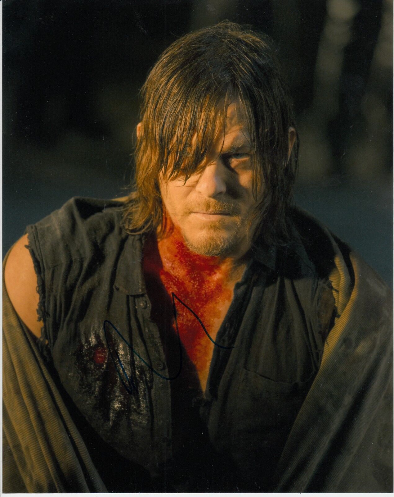 NORMAN REEDUS SIGNED THE WALKING DEAD Photo Poster painting UACC REG 242 (1)