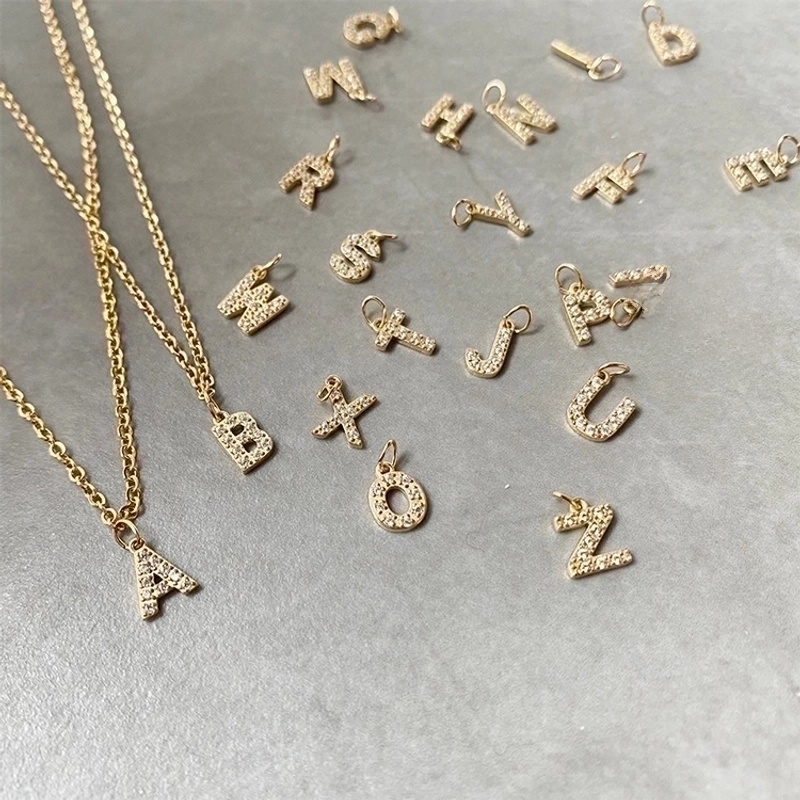 1 Piece Stainless Steel Zircon 14K Gold Plated Inlay Polished Pendant