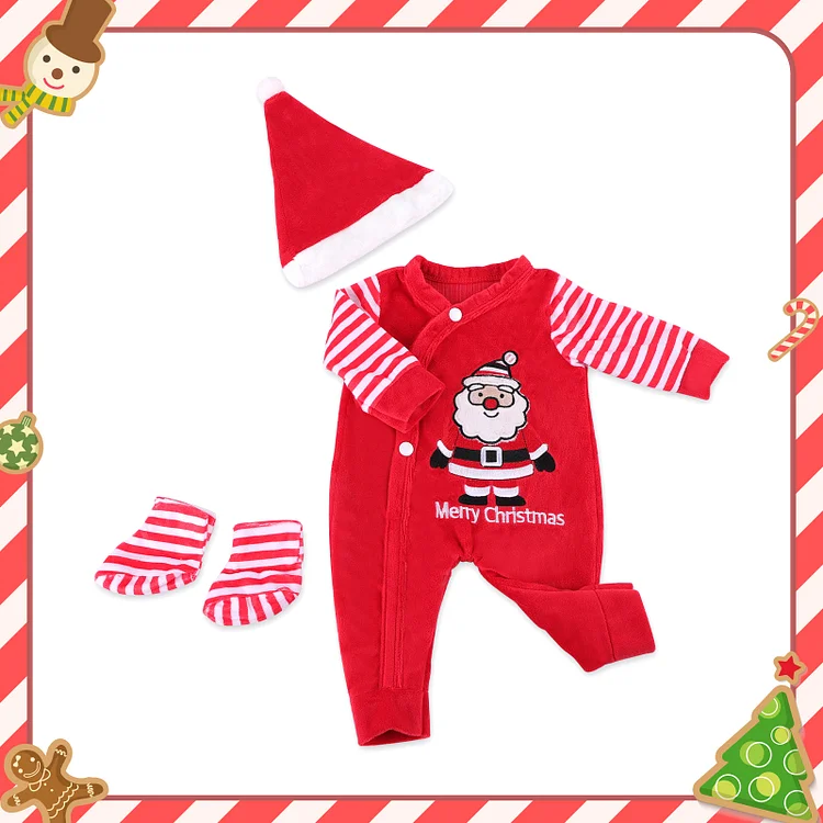  🔔[Christmas Celebration] For 20" Reborn Baby Doll Clothing 3-Pieces Set Accessories - Reborndollsshop®-Reborndollsshop®