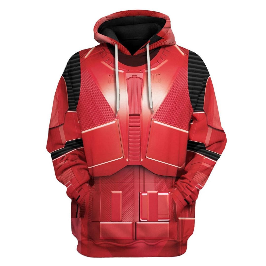 Star Wars Sith Trooper Halloween Hoodies Red Stormtroopers Cosplay Sweatshirt