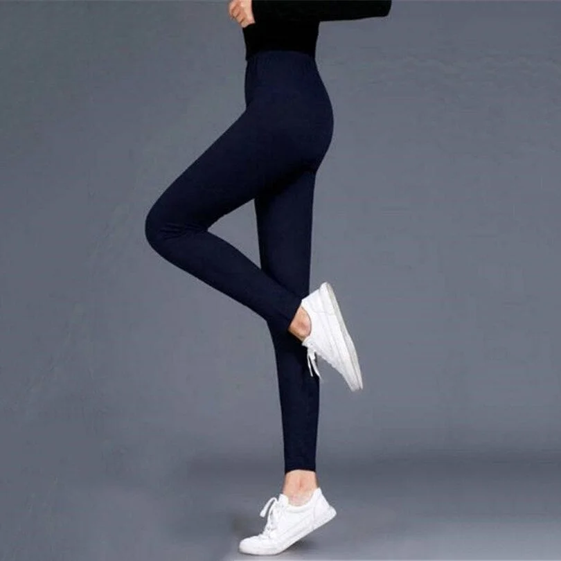 CUHAKCI Fitness Leggings Women Black Sexy Pants Solid Push Up Trousers Gym Elastic Sport Yuga Polyester High Waist Leggins