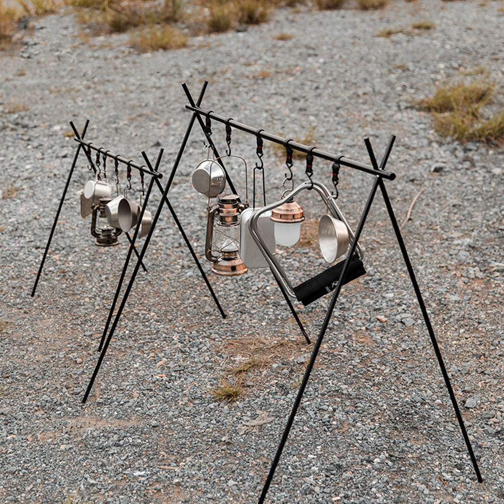 

Mountainhiker Camping Hanging Triangle Rack Clothes Picnic Cookware Tools, Large, 501 Original