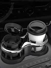 Two-Hole Tea Cup Stand Bracket Double Hole Water Bottle Support Auto Accessories