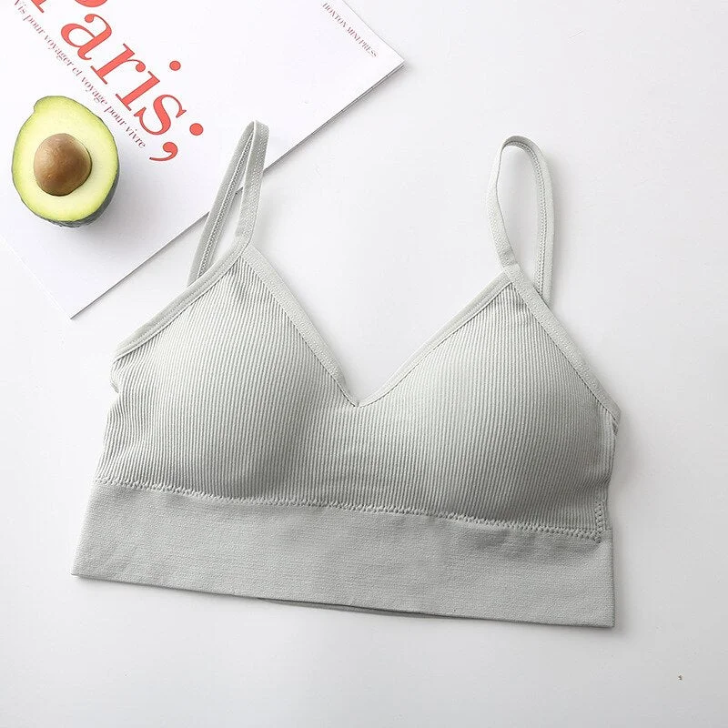 Women Tube Top Female Crop Top Push Up Bra Sport Active Bra Sexy Lingerie Fitness Seamless Underwear Brassiere Bandeau Top Tank