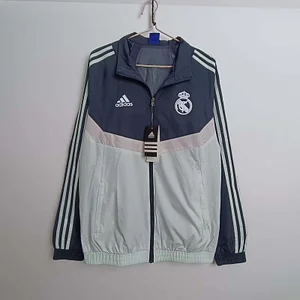 2024/2025 Real Madrid Windbreaker Light Green Soccer Jersey 1:1 Thai Quality