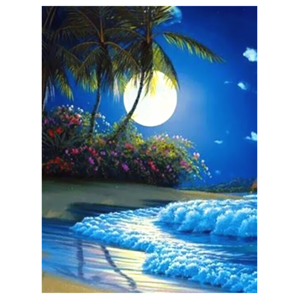 

40*50CM - Square Drill Diamond Painting - Moonlight by the Sea, 501 Original