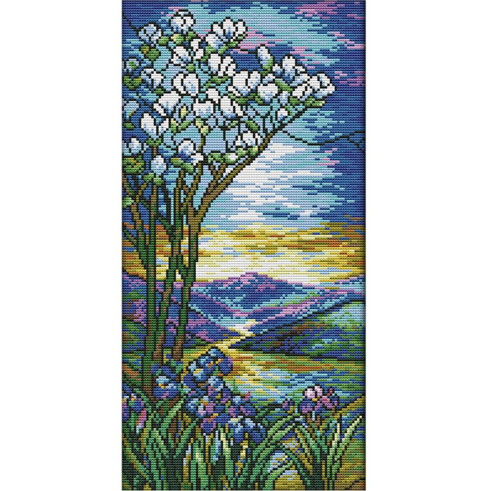 

Scenery - 14CT Stamped Cross Stitch - 44x23cm, 501 Original