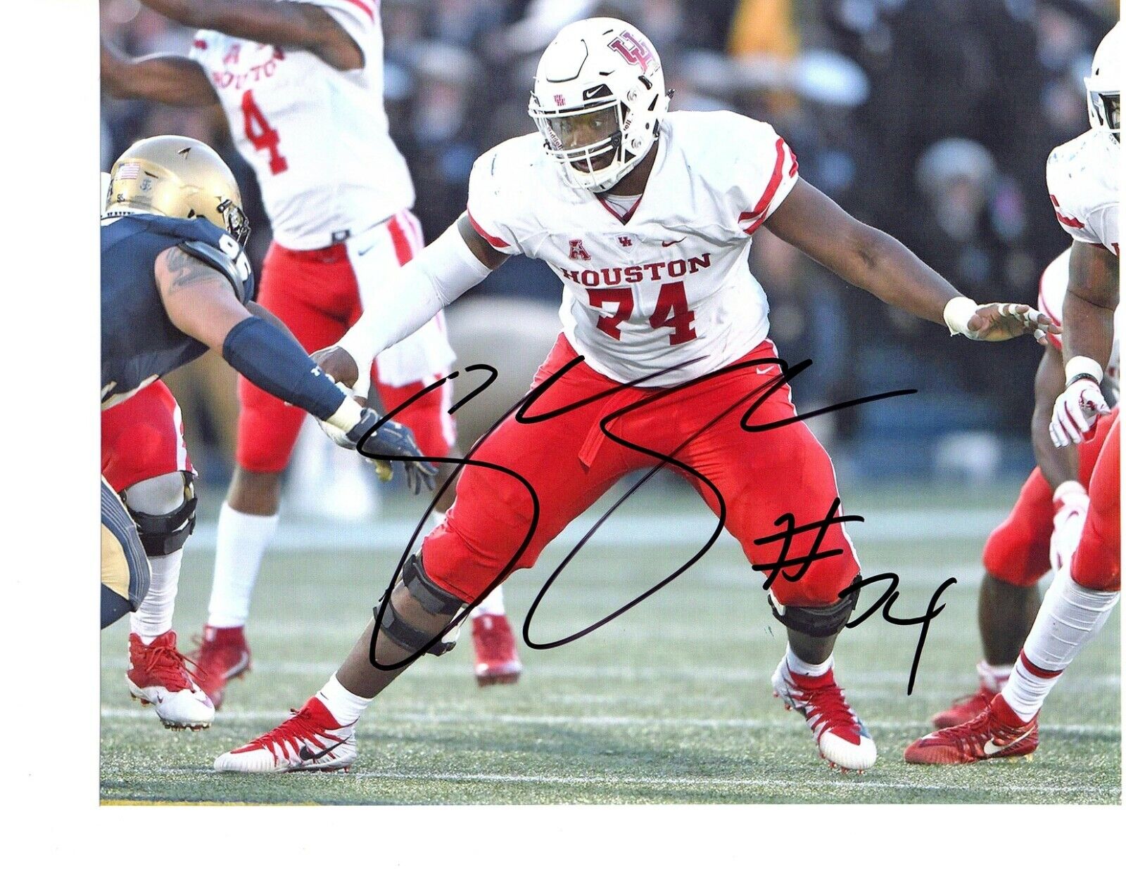 Josh Jones Houston Cougars signed autographed 8x10 football Photo Poster painting 2020 Draft b