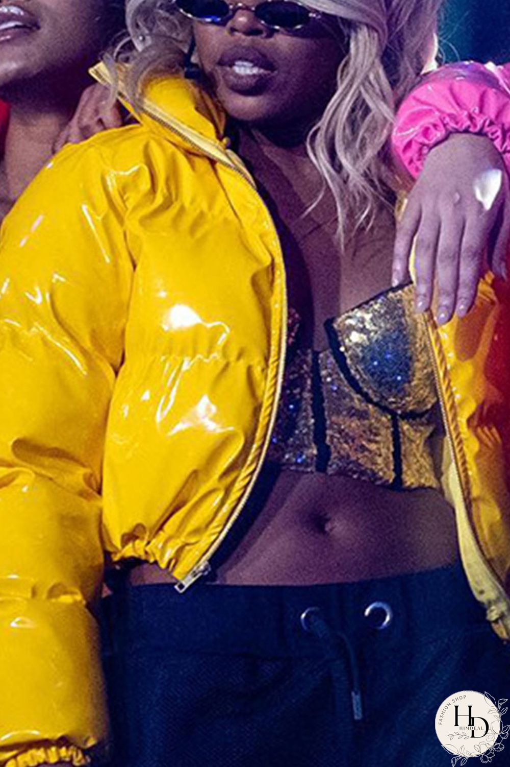 Yellow Casual Solid O Neck Outerwear