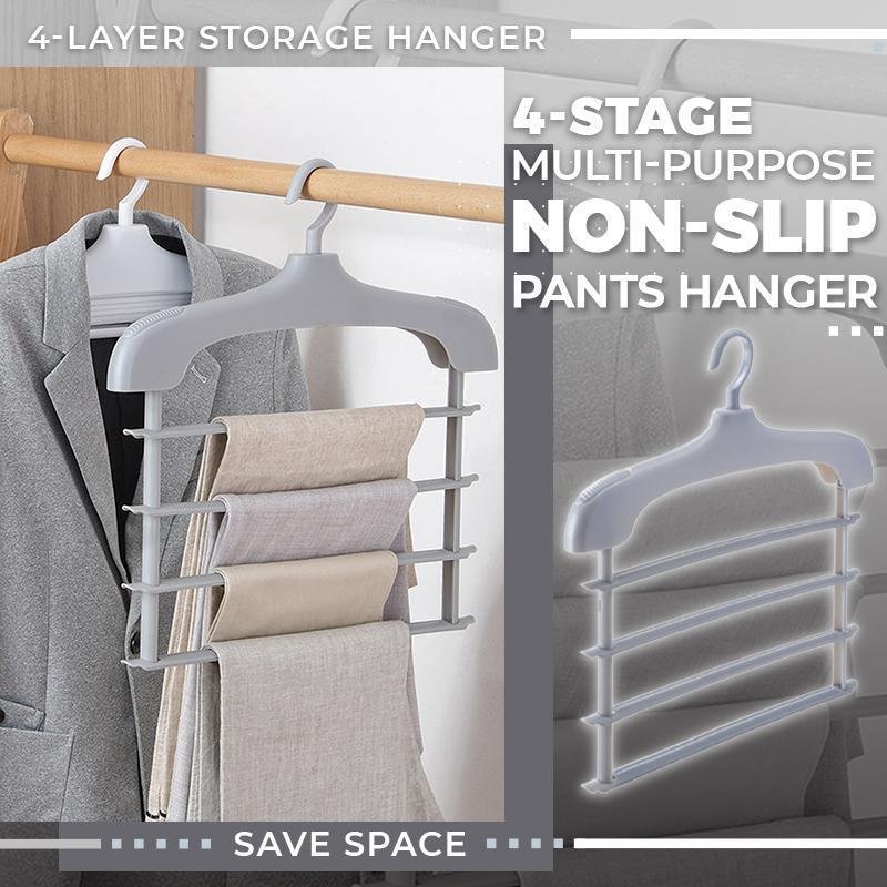 4-Stage Multi-Purpose Non-Slip Pants Hanger