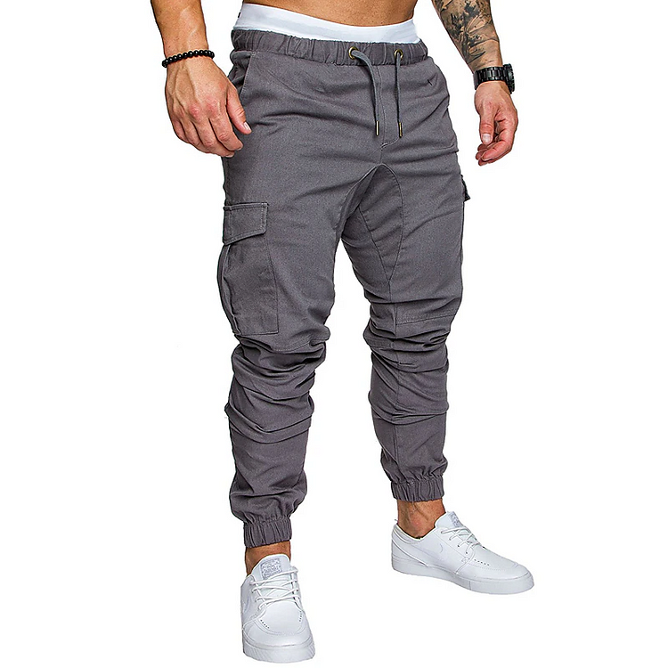 Men's Cargo Pants Trousers Multiple Pockets 