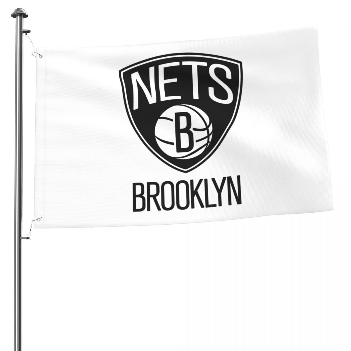 Brooklyn Nets New Logo 2x3 FT UV Resistant Flag