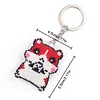 Bead Embroiderys - Hamster Beaded Counted Cross Stitch Keychain Ornament Kit for Adults Beginners