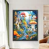 Mushroom Town-11CT Stamped Cross Stitch 65*80cm/25.59*31.5in (Big Size) tapestrymarket