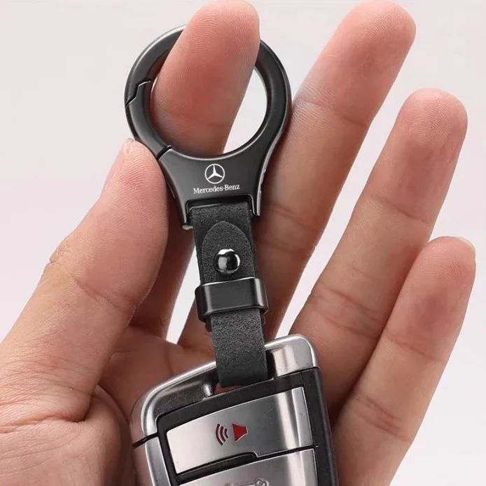 New zinc alloy suede keychain