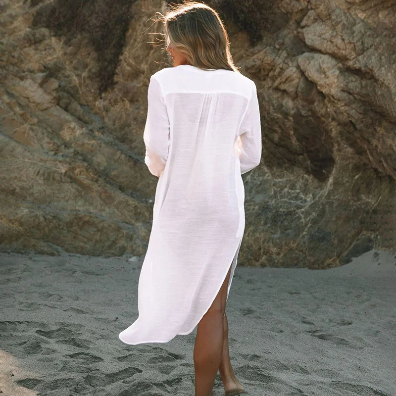 Uveng Uveng Day Silk Bamboo Set Hood Sunscreen Beach Coat Seaside Vacation Bikini With Swimsuit Hood Woman