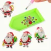6pcs DIY Diamond Painting Keychain | Santa Claus (Single Side)Christmas