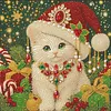 DIY Special Shape Pearl Painting Art - Christmas cat