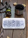 81PCS Egg Fishing Tackle Set Line Sinkers Hook Connector for Bass Fishing Tackle
