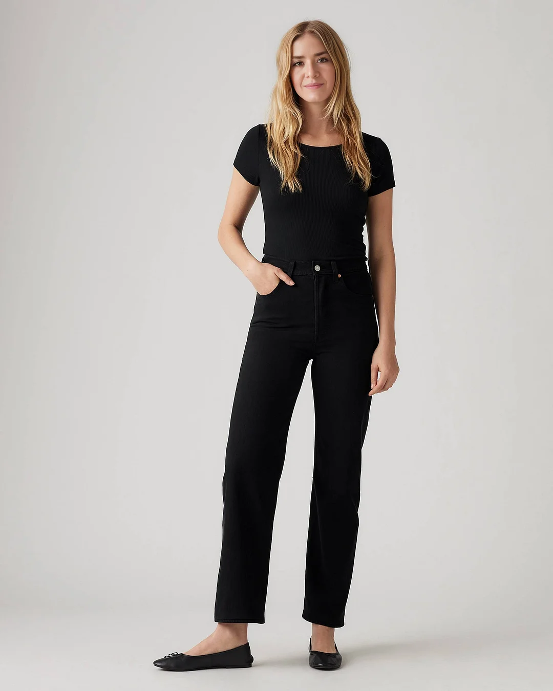 Levis Hidden Buttons Ribcage Straight Ankle Jeans (Buy 2 Free Shipping)