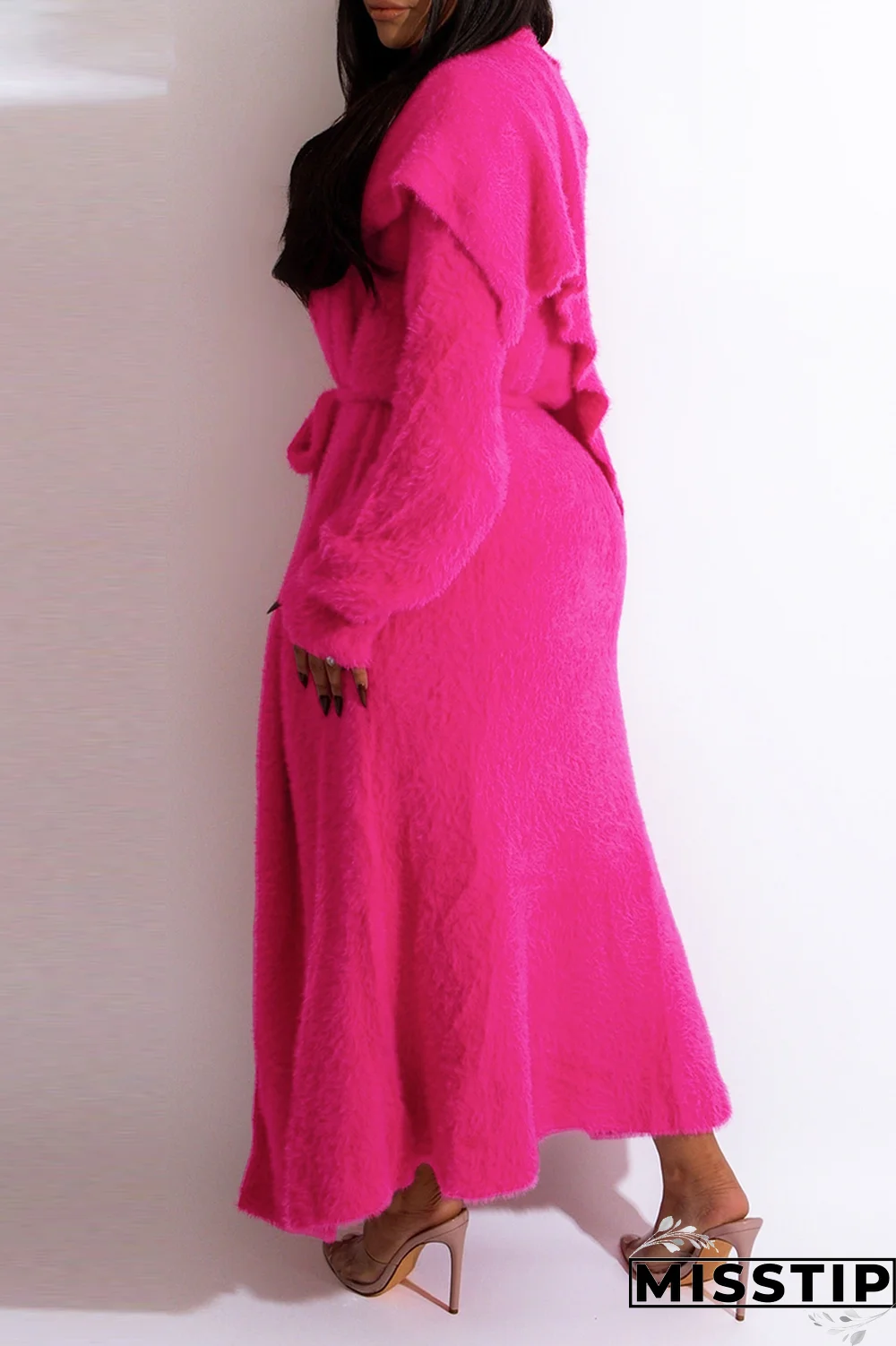 Dark Gray Casual Solid Patchwork Half A Turtleneck Long Sleeve Two Pieces