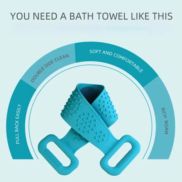 (🎄CHRISTMAS SALE🎄- 49% OFF) SILICONE BATH TOWEL (BUY MORE SAVE MORE)