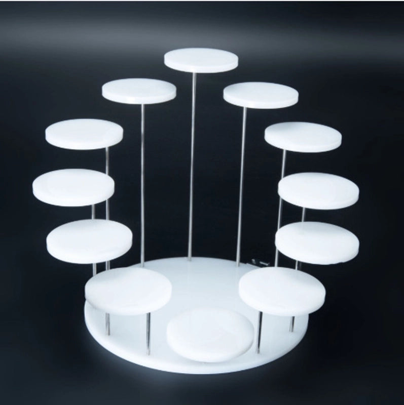 Hot Acrylic Ring Jewelry Display Stand Round Jewelry Rotating Ring Display Stand Exhibition Stand