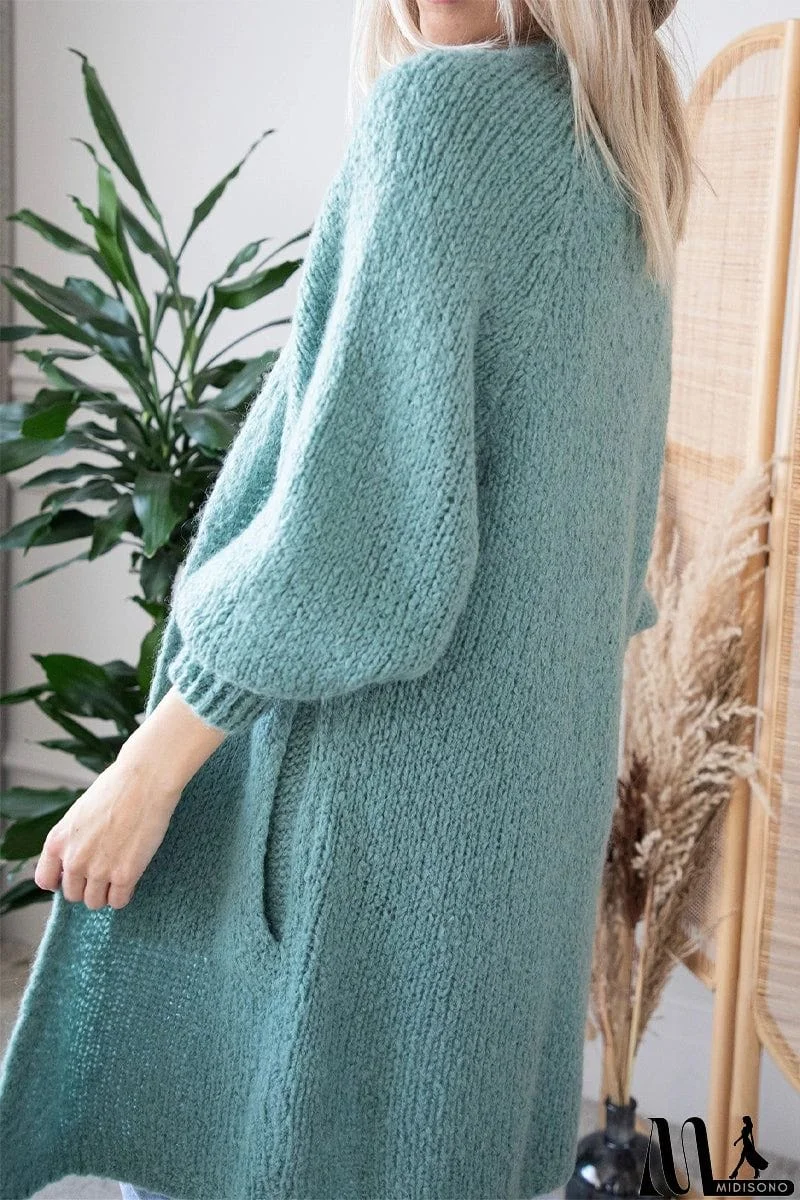 MidiSono - Casual Street Solid Patchwork V Neck Cardigans(5 Colors)