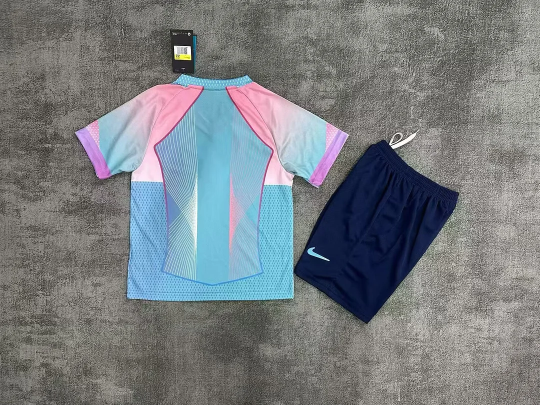 25/26 PSG Paris Saint Germain Special Edition Kids Kit Blue Football Jersey