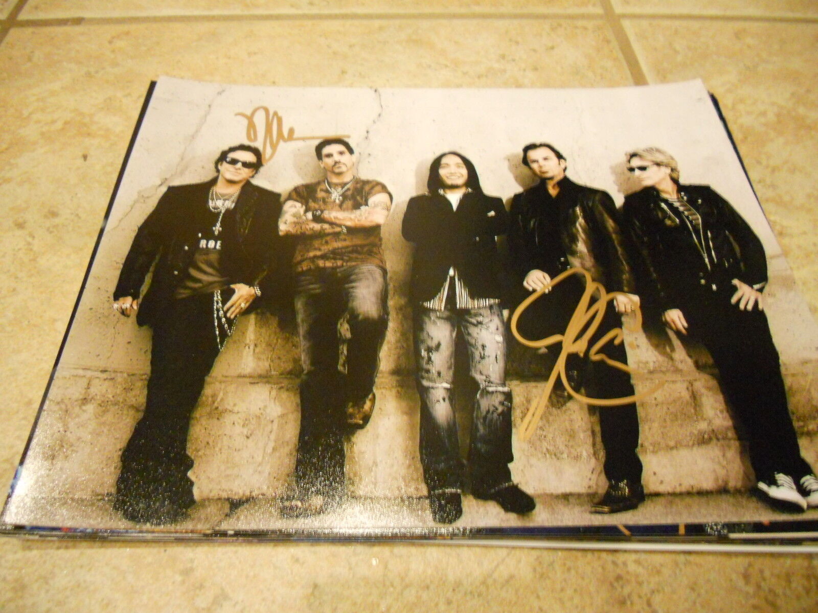 Neal Schon Jonathan Cain Journey Signed Autograph 8x10 Promo Rock Music Photo Poster painting #2