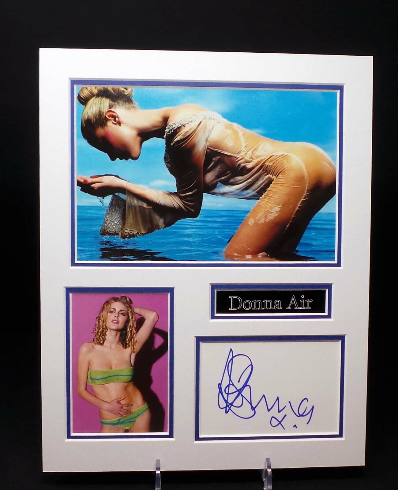 Donna AIR Signed Mounted Sexy Photo Poster painting Display AFTAL RD COA MTV Actress Byker Grove