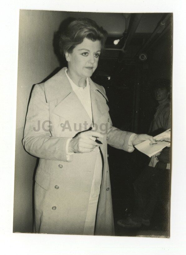 Angela Lansbury - Vintage Candid Photo Poster painting by Peter Warrack - Previously Unpublished