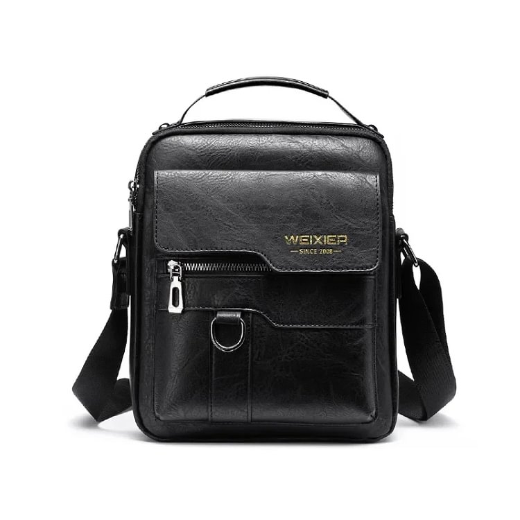 WEIXIER Men Crossbody Bag Shoulder Bags Vintage Men Handbags Large Capacity PU Leather Bag For Man Messenger 가방 tote bolsa purse