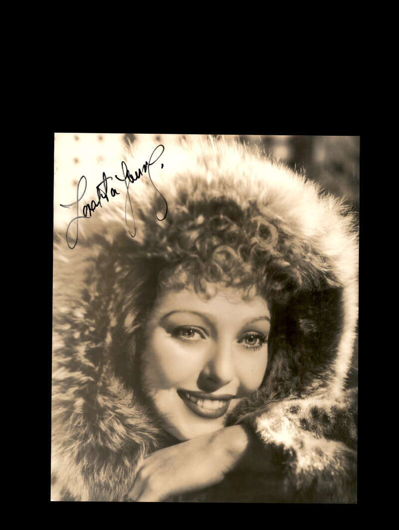 Loretta Young PSA DNA Coa Signed 8x7 Photo Poster painting Autograph