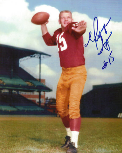 GEORGE IZO WASHINGTON REDSKINS ACTION SIGNED 8x10