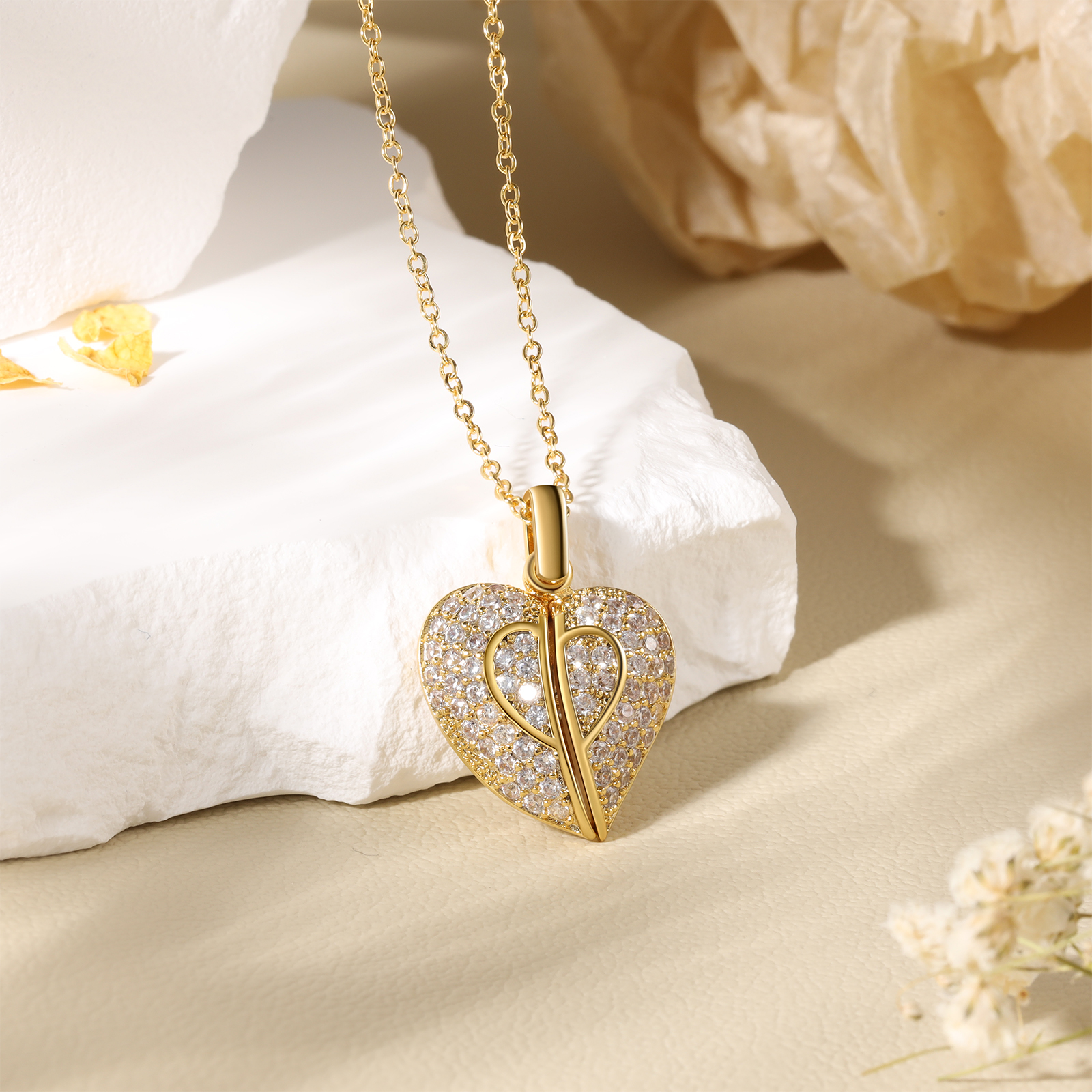 Cdiscount Collier Coeur Ouvrable Pendentif Porte Photo Collier