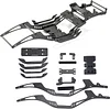 AMK RC Frame Chassis Kit for 1/10 RC Rock Crawle, Gen3 Carbon Fiber LCG Chassis Rails Kit, Lightweight Thickened Cheater Rigs Frame Rails for 1/10 RC Rock Crawler Axial SCX10