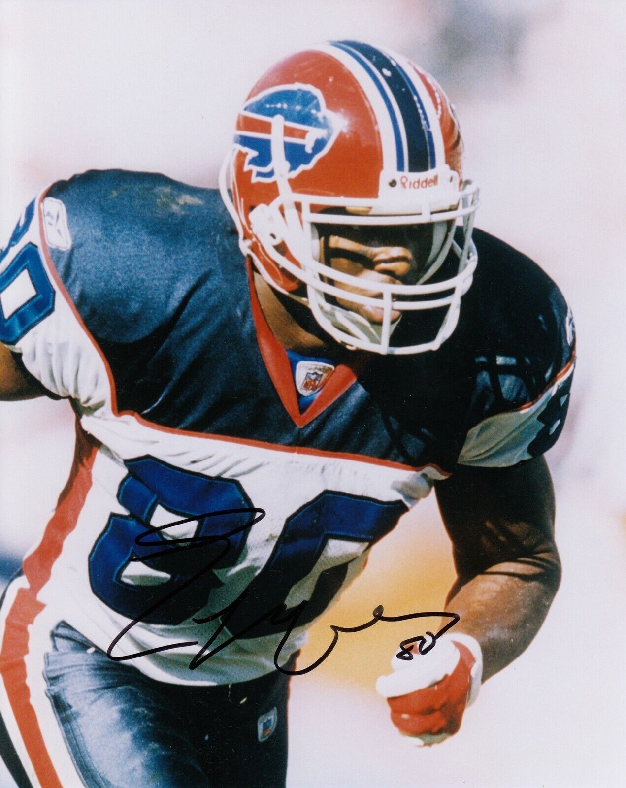 Eric Moulds #1 8x10 Signed w/ COA Buffalo Bills 031719