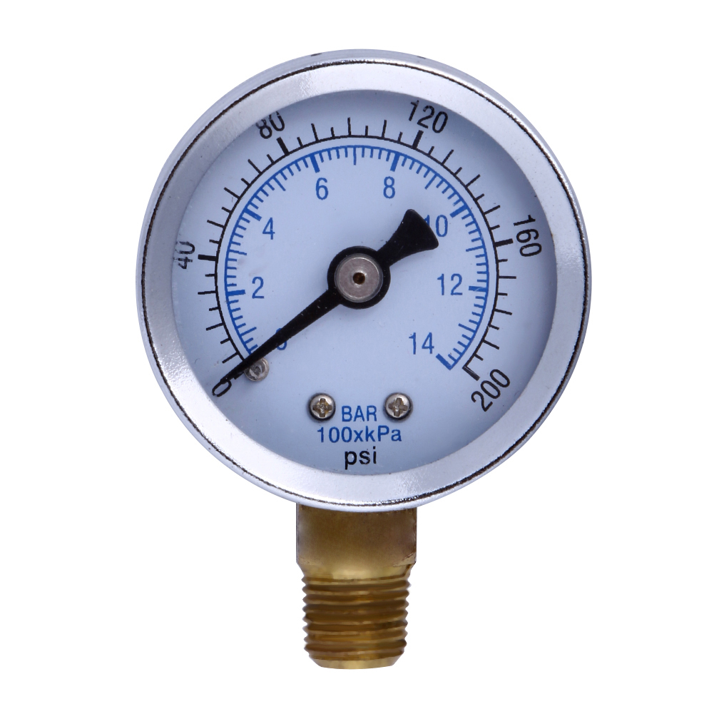 

Metal 1/8\\\ NPT Air Compressor Hydraulic Pressure Gauge 200PSI Side Mount, 501 Original