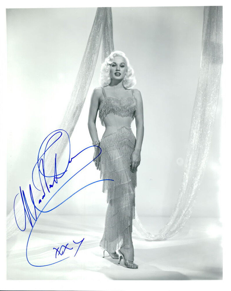 Mamie Van Doren signed 8x10 Photo Poster painting COA