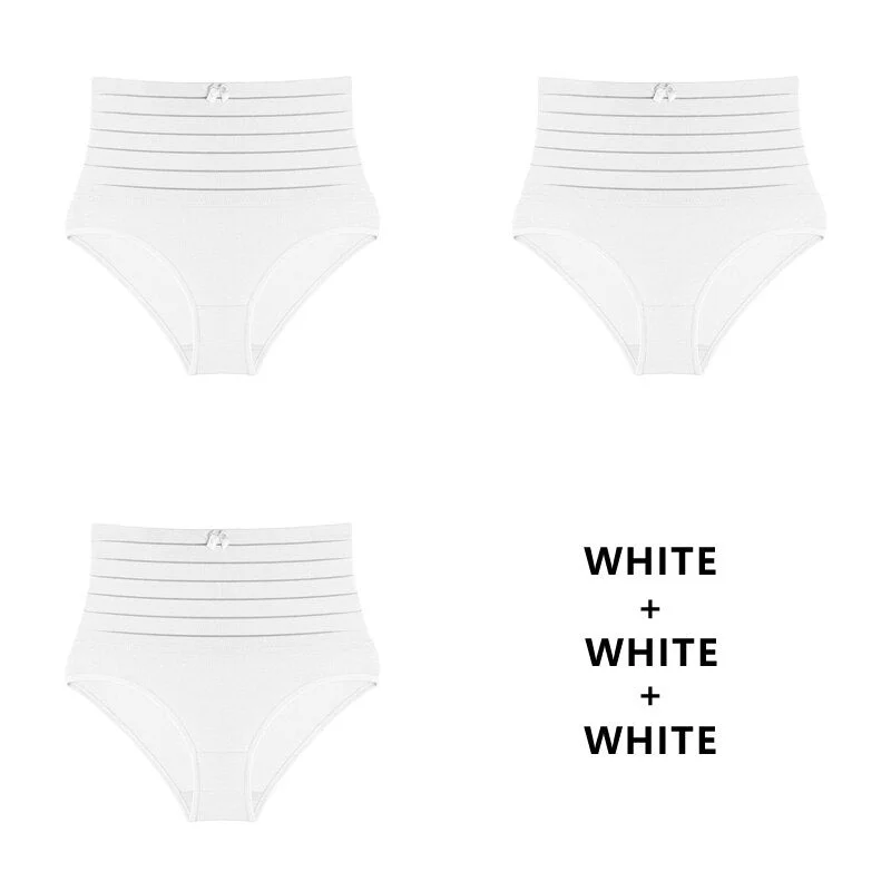 Meet'r 3Pcs/Lot Women High Waist Shaping Panties Breathable Slimming Tummy Underwear Butt Lifter Seamless Panties Shaperwear