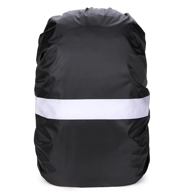 Adjustable Waterproof Dustproof Backpack Reflective Dust Rain Cover (Black)