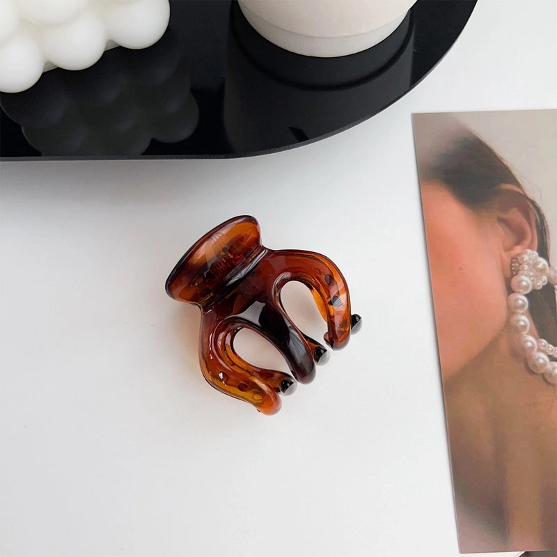 Minimalist Solid Color Arylic Hair Claws