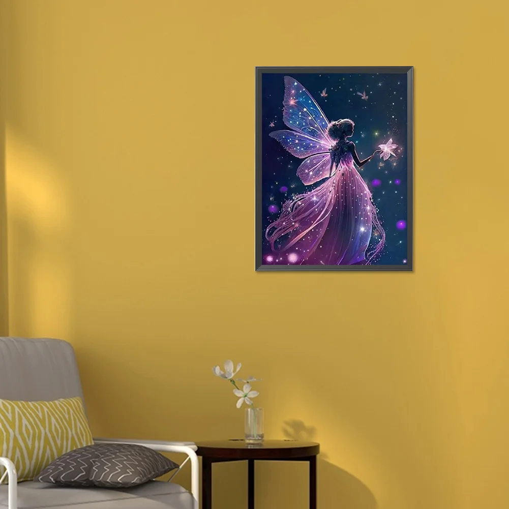 Diamond Painting - Full Round Drill - Butterfly Fairy(30*40cm)
