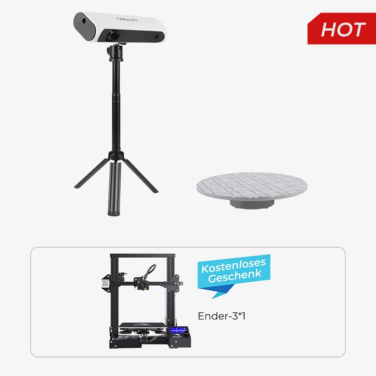CR-Scan 01 3D-Scanner + Ender-3 3D-Drucker ( Kostenloses Geschenk ) 