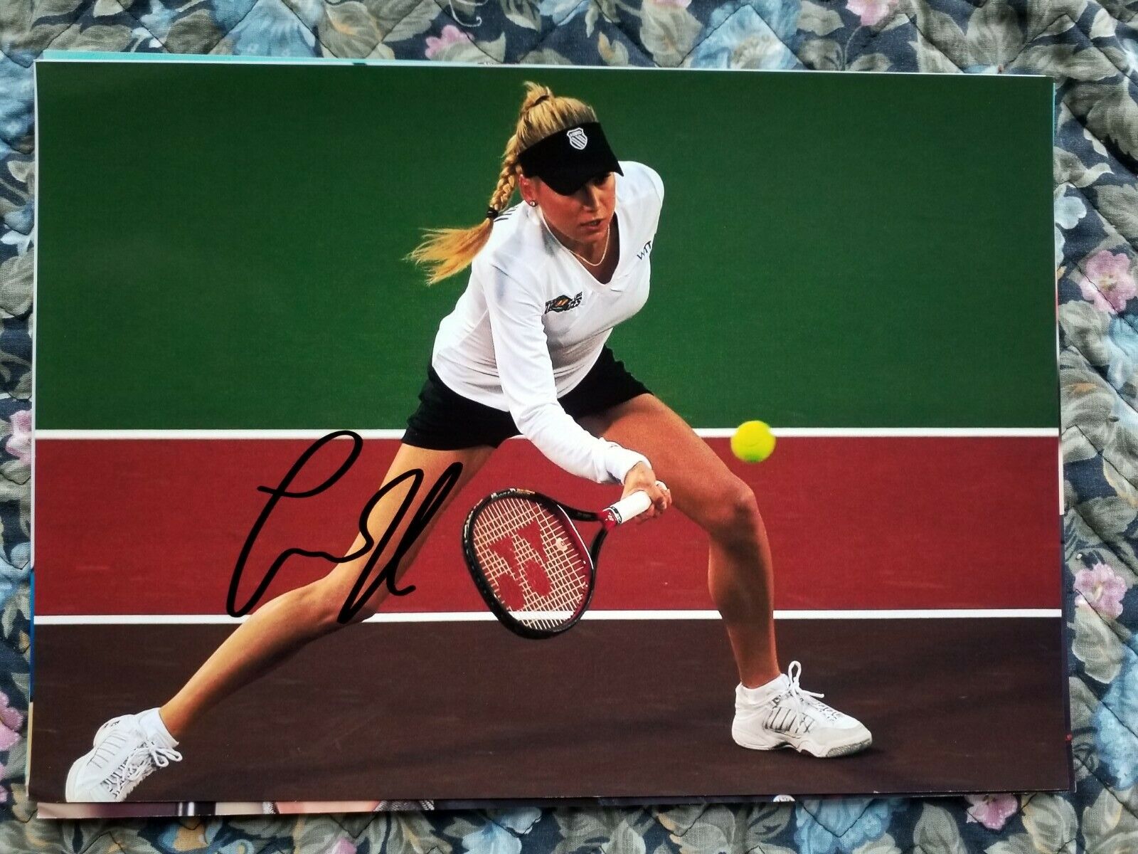 ANNA KOURNIKOVA HAND SIGNED WOMENS PRO TENNIS 8.2 X 11.2 SPORTS ACTION Photo Poster painting