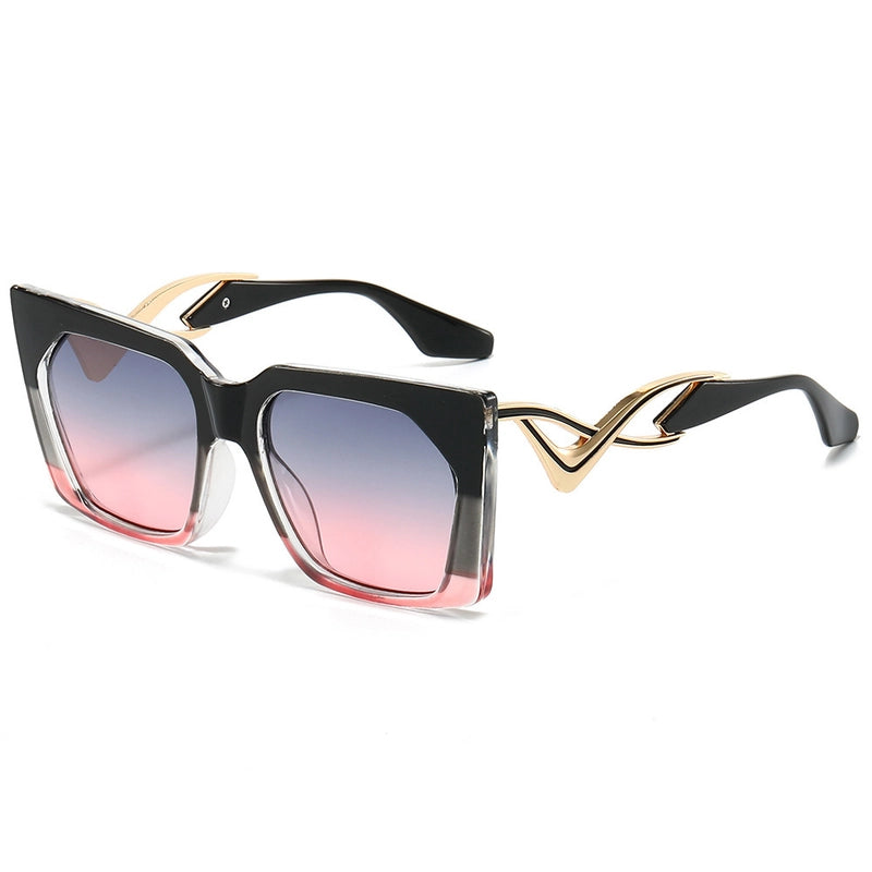 Casual Minimalist Color Block Pc Square Full Frame Glasses