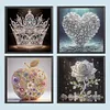Crystal Special Shaped 5D DIY Partial Drill Diamonds Dots Gem Art Kits for Adults Beginners Home Decor Diamonds Paintings Gem Art 11.81 X11.81inch