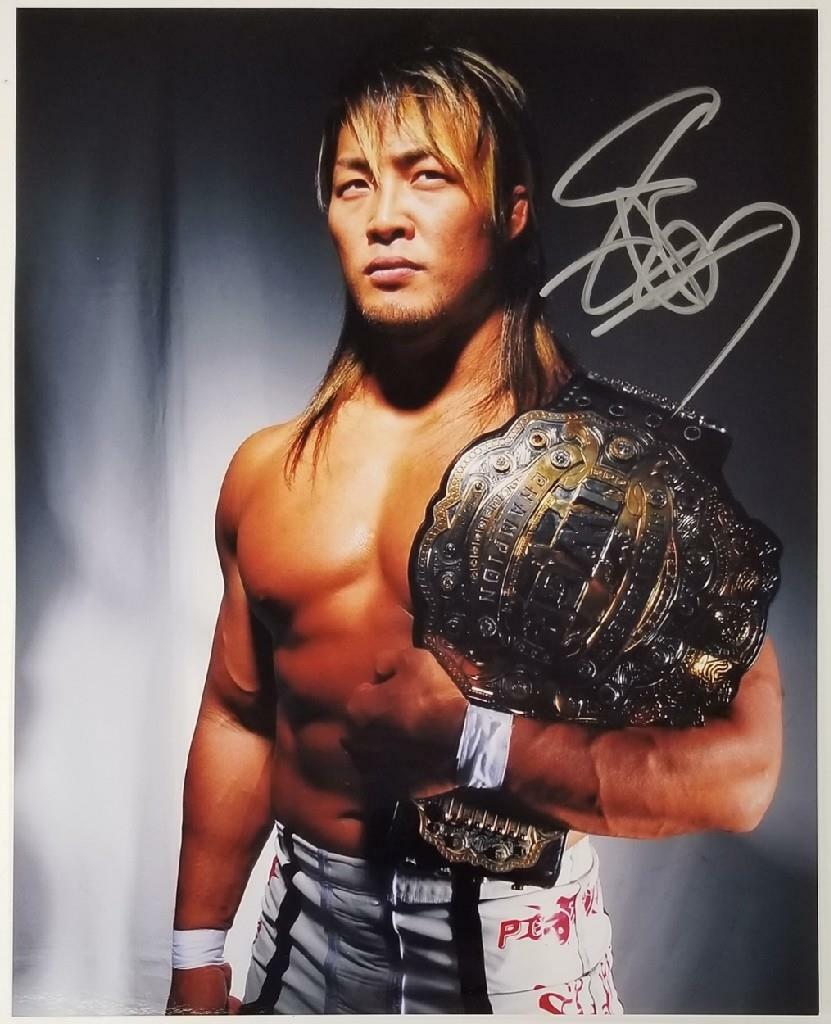 Hiroshi Tanahashi signed Wrestling 8x10 Photo Poster painting Autograph ~ Leaf Authentic